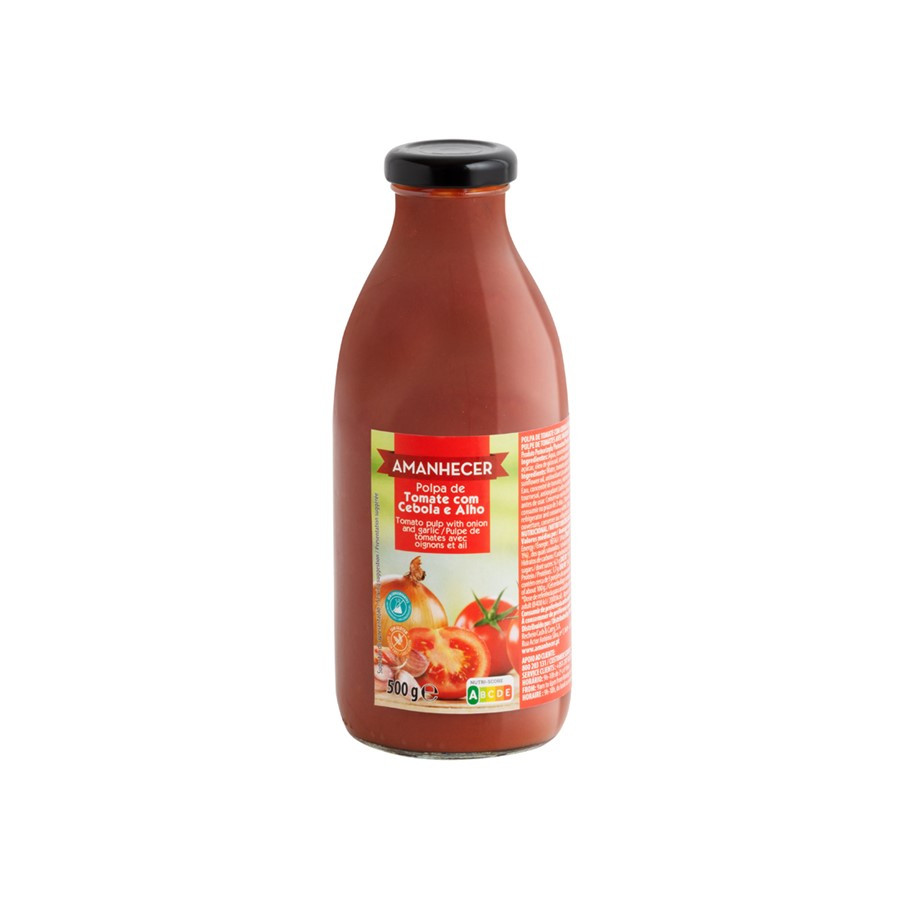 Produto Polpa De Tomate Cebola E Alho Amanhecer Frasco 500 G