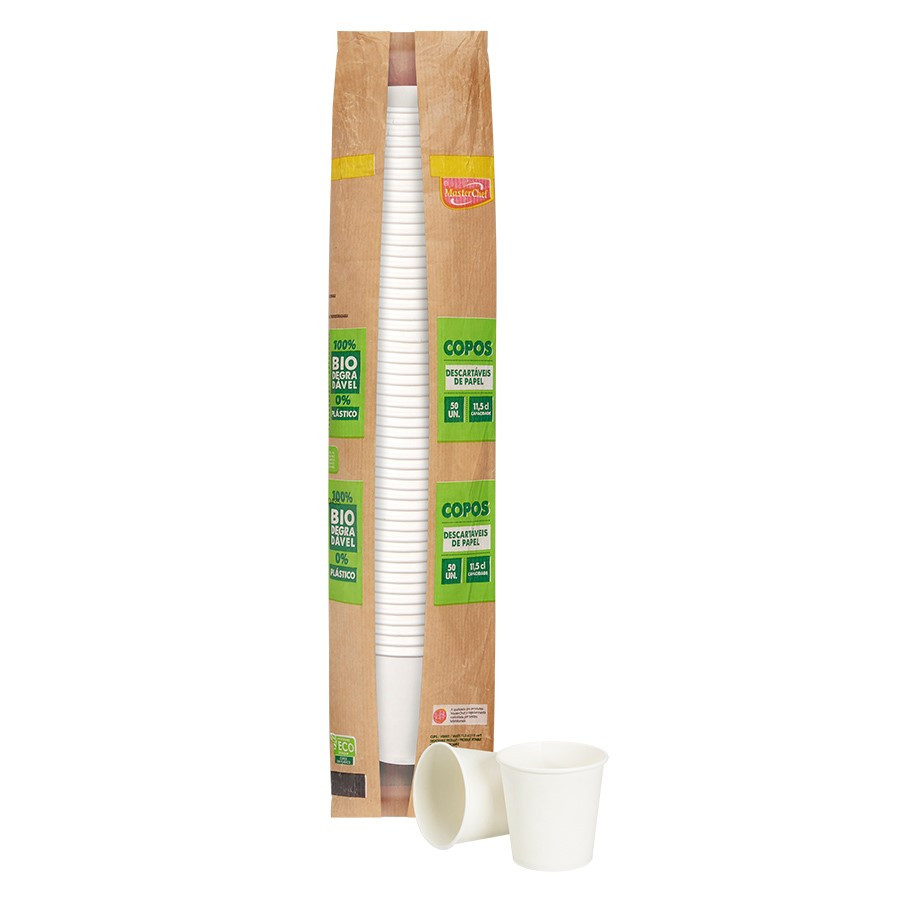 Produto: Copo Café Cartão MasterChef 120 Ml 50 Un