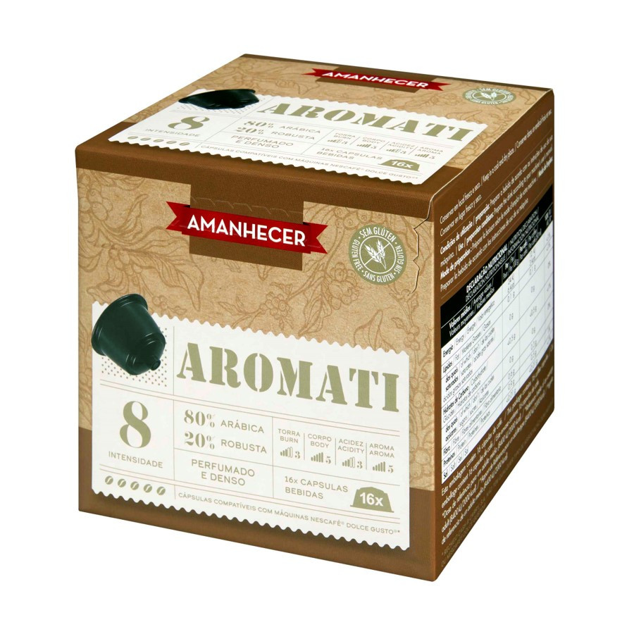 Product: Café Cápsulas Amanhecer Aromati compatível com Dolce Gusto 16 Un