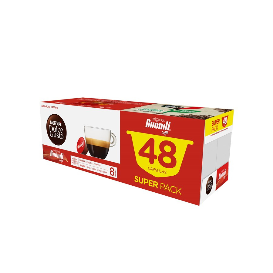 Produto Cafe Capsulas Dolce Gusto Buondi Pack 3X 16 Un