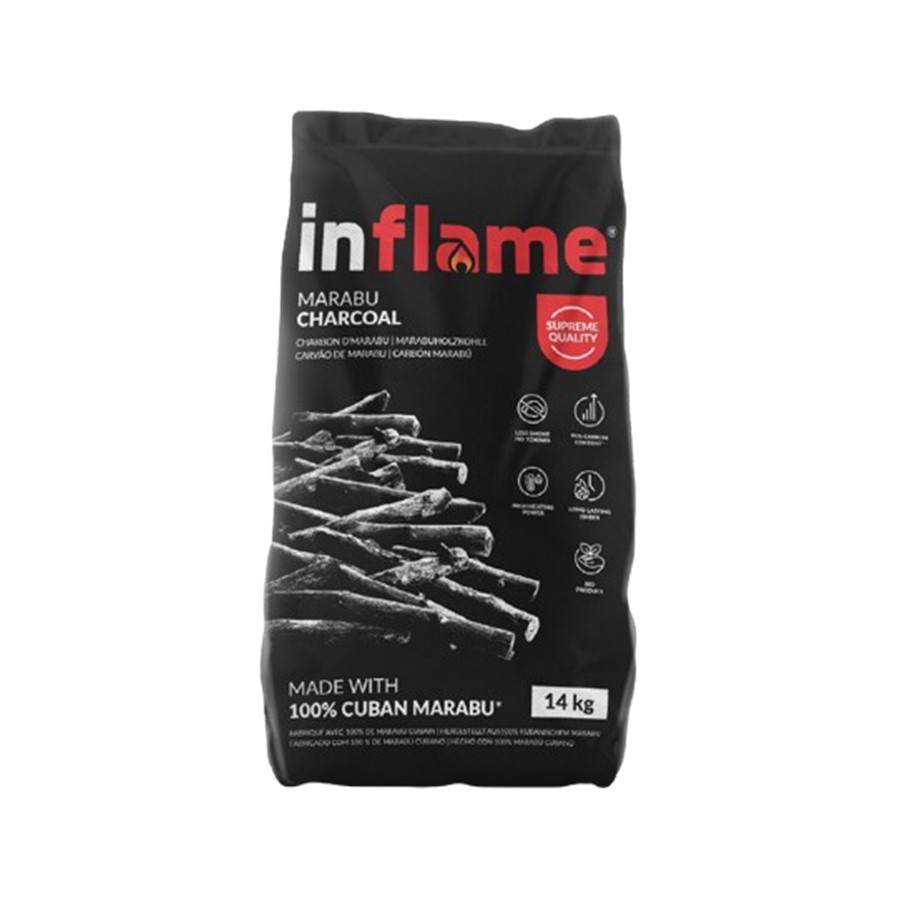 Inflme Produto: Carvão de Marabu Inflame 14 Kg